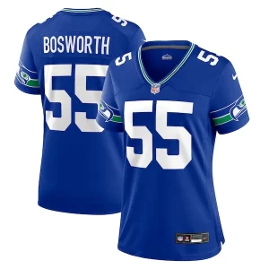 Stunning Brian Bosworth Seattle Seahawks Nike Women's Throwback Retired Player Game Jersey - Royal