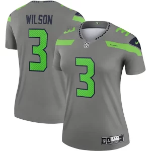 Superb Russell Wilson Seattle Seahawks Nike Women's Inverted Legend Jersey - Gray