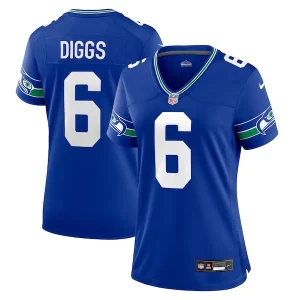Premium Quandre Diggs Seattle Seahawks Nike Women's Throwback Player Game Jersey - Royal