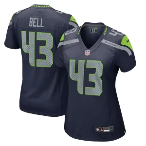 Amazing Levi Bell Seattle Seahawks Nike Women's Team Game Jersey - College Navy