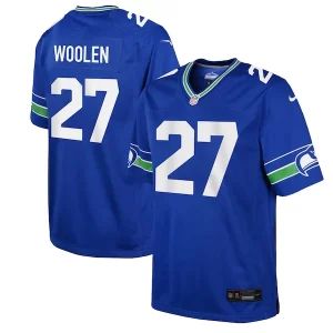 Fantastic Tariq Woolen Seattle Seahawks Nike Youth Alternate Player Game Jersey - Royal