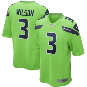 Amazing Russell Wilson Seattle Seahawks Nike Alternate Game Jersey - Neon Green