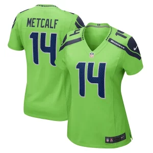 Stunning DK Metcalf Seattle Seahawks Nike Women's Game Jersey - Neon Green