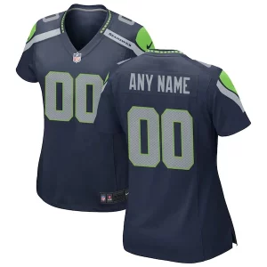 Exceptional Seattle Seahawks Nike Women's Custom Game Jersey - College Navy