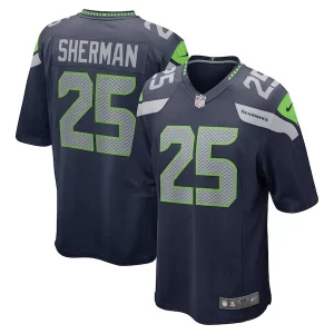 Top notch Richard Sherman Seattle Seahawks Nike Retired Game Jersey - College Navy