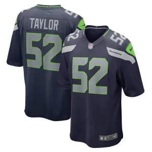 Exceptional Darrell Taylor Seattle Seahawks Nike Game Jersey - College Navy