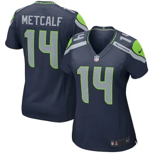 Superb DK Metcalf Seattle Seahawks Nike Women's Game Player Jersey - College Navy
