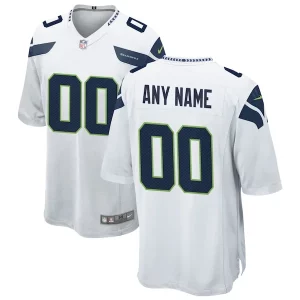 Premium Seattle Seahawks Nike Custom Game Jersey - White