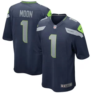 Top notch Warren Moon Seattle Seahawks Nike Game Retired Player Jersey - College Navy