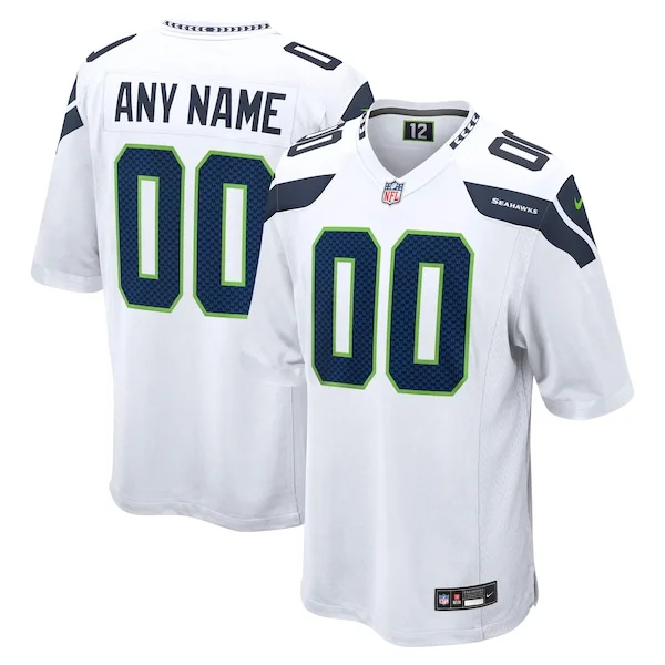 Amazing Seattle Seahawks Nike Custom Game Jersey - White