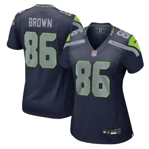 Top notch Pharaoh Brown Seattle Seahawks Nike Women's Team Game Jersey - College Navy