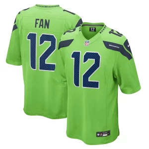 Delightful 12th Fan Seattle Seahawks Nike Game Jersey - Neon Green