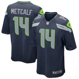 Exceptional DK Metcalf Seattle Seahawks Nike Game Jersey - College Navy