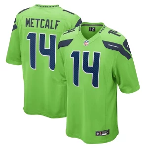 High quality DK Metcalf Seattle Seahawks Nike Game Jersey - Neon Green