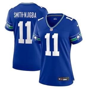 Outstanding Jaxon Smith-Njigba Seattle Seahawks Nike Women's Throwback Player Game Jersey - Royal