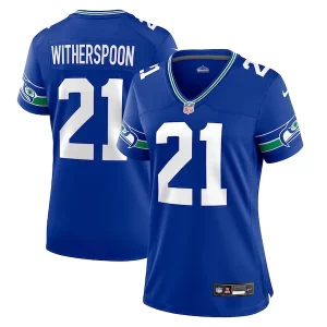 Top notch Devon Witherspoon Seattle Seahawks Nike Women's Throwback Player Game Jersey - Royal
