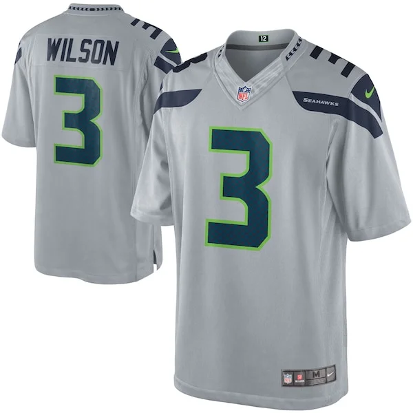 Delightful Russell Wilson Seattle Seahawks Nike Alternate Limited Jersey - Gray