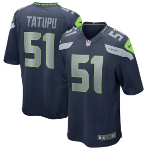 Exceptional Lofa Tatupu Seattle Seahawks Nike Game Retired Player Jersey - College Navy