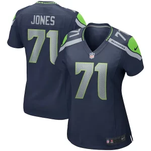 Top notch Walter Jones Seattle Seahawks Nike Women's Game Retired Player Jersey - College Navy