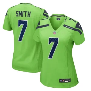 Stunning Geno Smith Seattle Seahawks Nike Women's Game Jersey - Neon Green