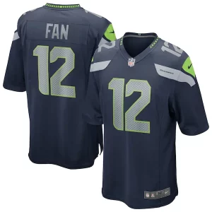 High quality 12s Seattle Seahawks Nike Team Game Jersey - College Navy