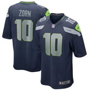 Amazing Jim Zorn Seattle Seahawks Nike Game Retired Player Jersey - College Navy