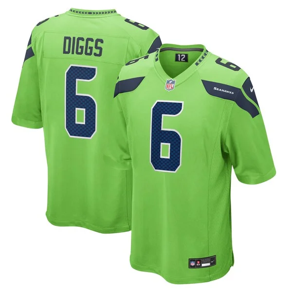 Stunning Quandre Diggs Seattle Seahawks Nike Game Jersey - Neon Green