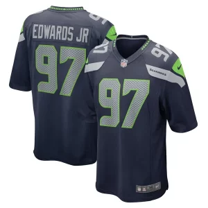 Stunning Mario Edwards Jr. Seattle Seahawks Nike Game Jersey - College Navy