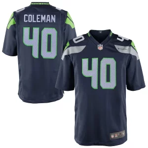 Superb Derrick Coleman Seattle Seahawks Youth Nike Team Color Game Jersey - College Navy