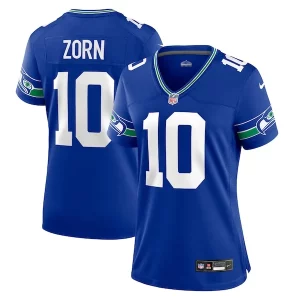 Exceptional Jim Zorn Seattle Seahawks Nike Women's Throwback Retired Player Game Jersey - Royal
