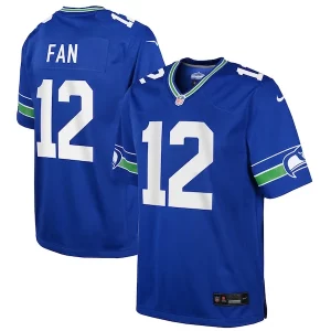 Superb 12th Fan Seattle Seahawks Nike Youth Game Jersey - Royal