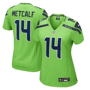 Fantastic DK Metcalf Seattle Seahawks Nike Women's Game Jersey - Neon Green
