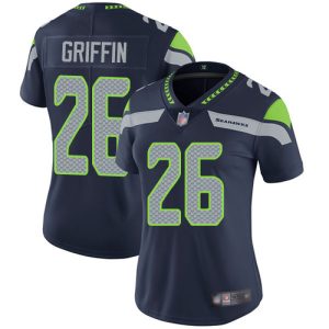 Superb Seahawks #26 Shaquem Griffin Steel Blue Team Color Women's Stitched NFL Vapor Untouchable Limited Jersey