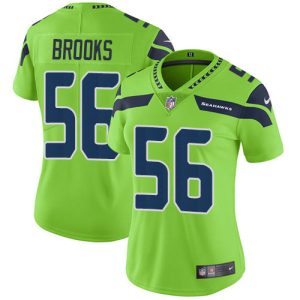 Delightful Seahawks #56 Jordyn Brooks Green Women's Stitched NFL Limited Rush Jersey