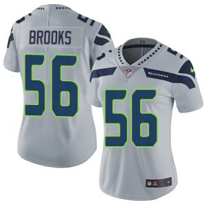 Superb Seahawks #56 Jordyn Brooks Grey Alternate Women's Stitched NFL Vapor Untouchable Limited Jersey