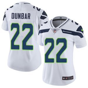 High quality Seahawks #22 Quinton Dunbar White Women's Stitched NFL Vapor Untouchable Limited Jersey