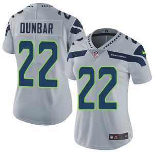 High quality Seahawks #22 Quinton Dunbar Grey Alternate Women's Stitched NFL Vapor Untouchable Limited Jersey