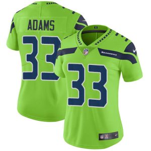 Superb Seahawks #33 Jamal Adams Green Women's Stitched NFL Limited Rush Jersey