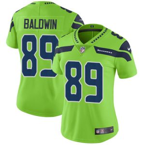 Superb Seahawks #89 Doug Baldwin Green Women's Stitched NFL Limited Rush Jersey