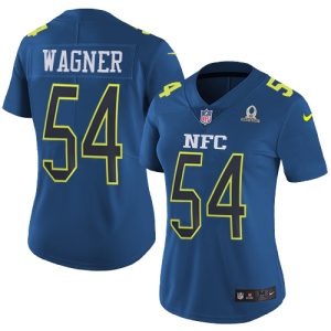 Exceptional Seahawks #54 Bobby Wagner Navy Women's Stitched NFL Limited NFC 2017 Pro Bowl Jersey