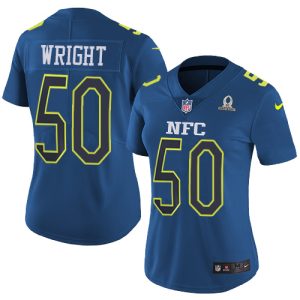 Superb Seahawks #50 K.J. Wright Navy Women's Stitched NFL Limited NFC 2017 Pro Bowl Jersey