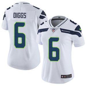 Delightful Seahawks #6 Quandre Diggs White Women's Stitched NFL Vapor Untouchable Limited Jersey