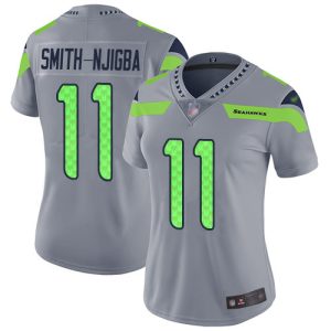 Top notch Seahawks #11 Jaxon Smith-Njigba Gray Women's Stitched NFL Limited Inverted Legend Jersey