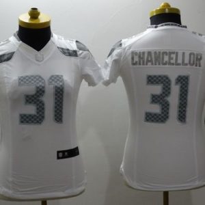 Fantastic Seahawks #31 Kam Chancellor White Women's Stitched NFL Limited Platinum Jersey