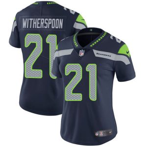 Top notch Seahawks #21 Devon Witherspoon Steel Blue Team Color Women's Stitched NFL Vapor Untouchable Limited Jersey