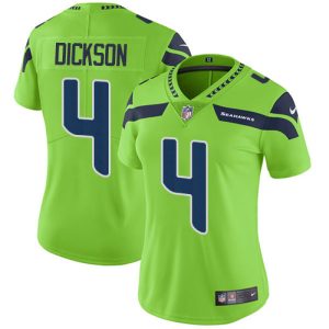 Stunning Seahawks #4 Michael Dickson Green Women's Stitched NFL Limited Rush Jersey