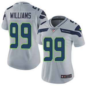 Superb Seahawks #99 Leonard Williams Grey Alternate Women's Stitched NFL Vapor Untouchable Limited Jersey