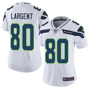 Fantastic Seahawks #80 Steve Largent White Women's Stitched NFL Vapor Untouchable Limited Jersey