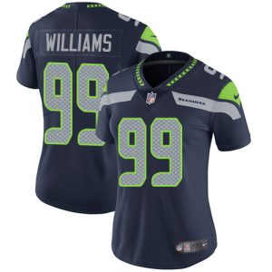 Delightful Seahawks #99 Leonard Williams Steel Blue Team Color Women's Stitched NFL Vapor Untouchable Limited Jersey