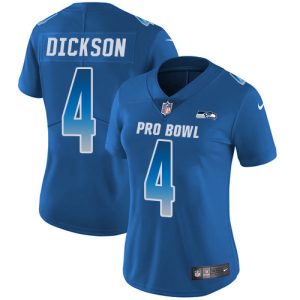 Premium Seahawks #4 Michael Dickson Royal Women's Stitched NFL Limited NFC 2019 Pro Bowl Jersey
